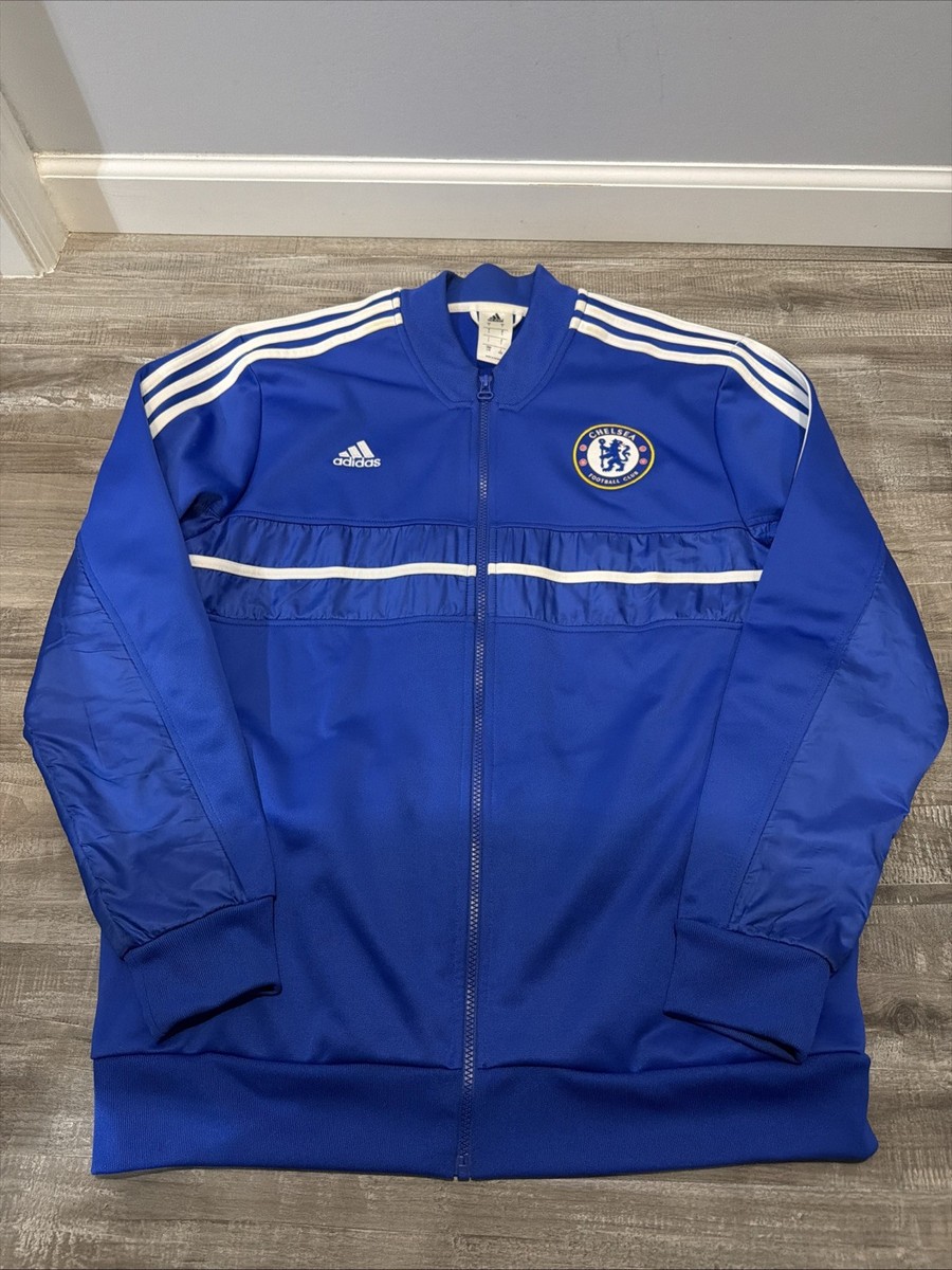 【Chelsea】 adidas 12-13 track jacket Adidas 2012-13 Chelsea FC Training Track Jacket Sz L Blue Soccer
