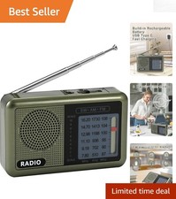 Rechargeable Mini Pocket Radio with Clear Signal - Ideal for Seniors and Kids