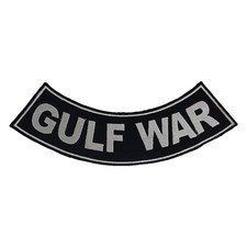 GULF WAR Veteran Rocker Patch - 10" x 2.5" Large Embroidered Biker Vest Jacket