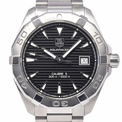 TAG HEUER Aqua racer 300m WAY2110 Date caliber 5 Automatic Men's Watch A#149369