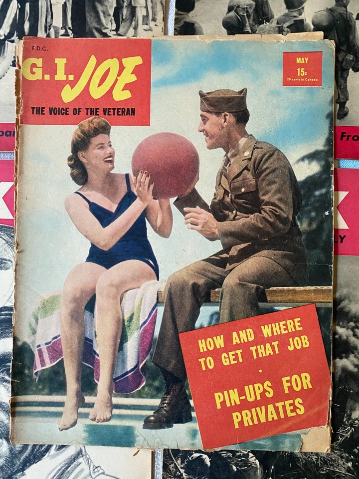 4 WWII US Army Weekly YANK Magazines – Dec 1, 8 1944, Apr 13, Jun 15 45, GI Joe - Image 2 of 4