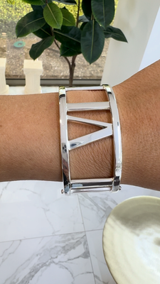 Tiffany & Co. Atlas Collection AG 925 Sterling Silver Wide Roman