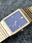 Seiko Tank Mens Vintage Dress Watch Gold Plated 6530-5420 Japan gents