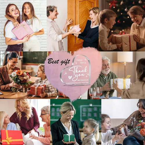 Thank You Acrylique Signe Plaque Professeur St.Valentin - Remerciements Display - Photo 5 sur 5