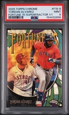 2025 Topps Chrome Update - Fortune 15 Yordan Alvarez #F15-9- 1/1 Superfractor SP