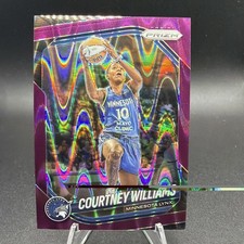 2025 Prizm WNBA #69 Purple Seismic Courtney Williams #’d/175 Minnesota Lynx