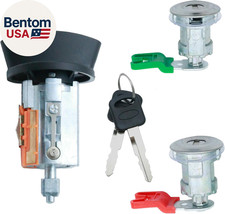 707624 Door Lock Cylinder and Ignition Switch with Key Set, Replacement for Ford