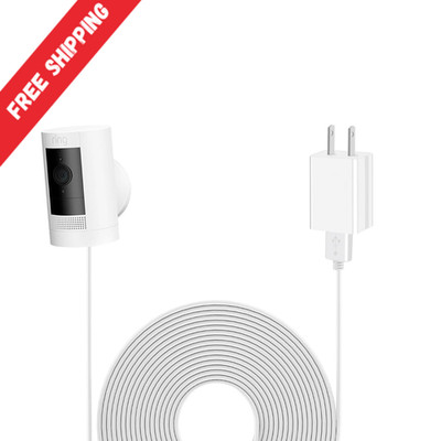 Ring Stick up Camera Cable Charger with DC Power Adapter Plug in 3Rd Gen 2 PACK