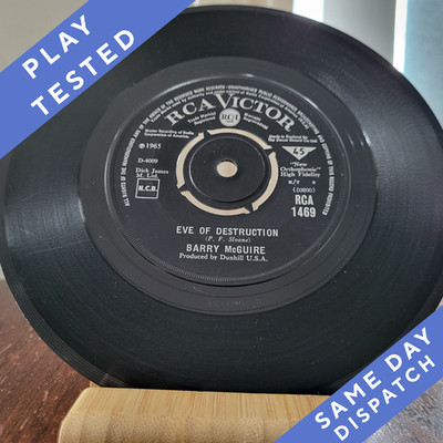 Barry McGuire   Eve Of Destruction (1965) - 7'' Vinyl Single - VG+ - Free P&P