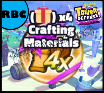 X4 CRAFTING MATERIALS - CHEAP SPONGEBOB TOWER DEFENSE - SBTD