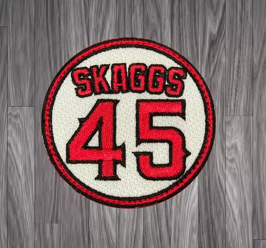 Tyler Skaggs 45 Patch Memorial Los Angels Angels baseball jersey iron on  patch