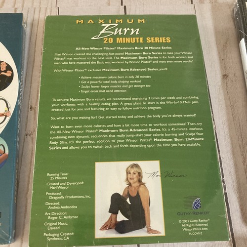 NEW! Winsor Pilates Maximum Burn 5 DVD LOT- NEW/SEALED! +Cookbook&ExercisePlan - Picture 11 of 14