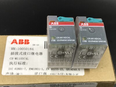 1 PCS ABB intermediate relay CR-M110DC4L 110VDC 14 pin | eBay