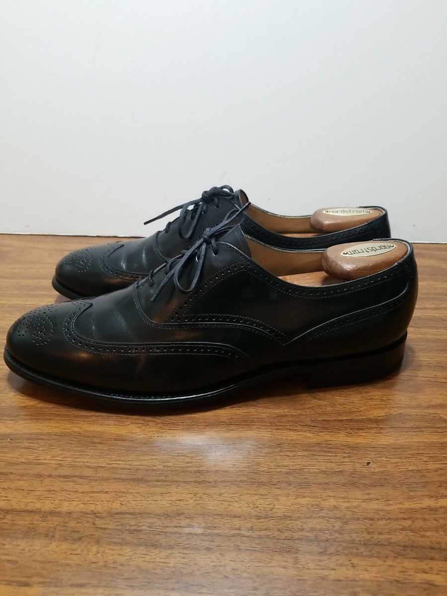 BOSTONIAN WING TIPS ALL LEATHER 12/M/BLACK OXFORD MADE IN  display picture 1