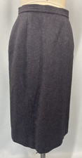 Vintage PENDLETON WOOL Skirt SIZE 8 MEDIUM grey classic straight pencil 70s 80s