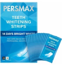 Teeth Whitening Strips, 14 Days Bright White for Sensitive Adult Teeth, Ename...