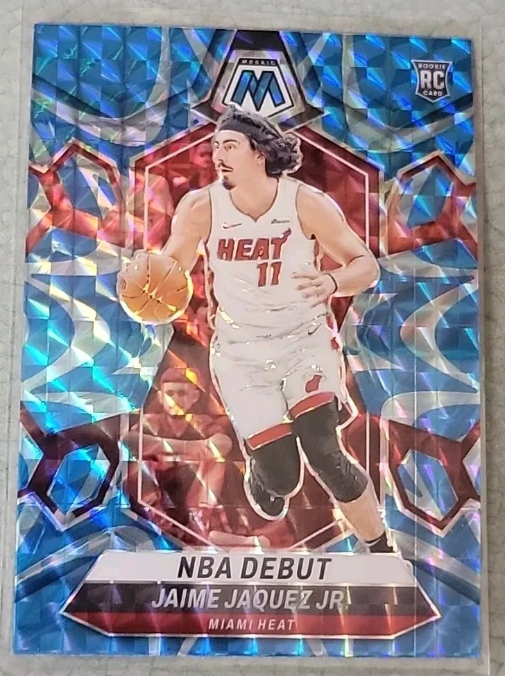 Jaime Jaquez Jr 2023-24 Panini Mosaic NBA Debut Blue Reactive Prizm Rookie #267