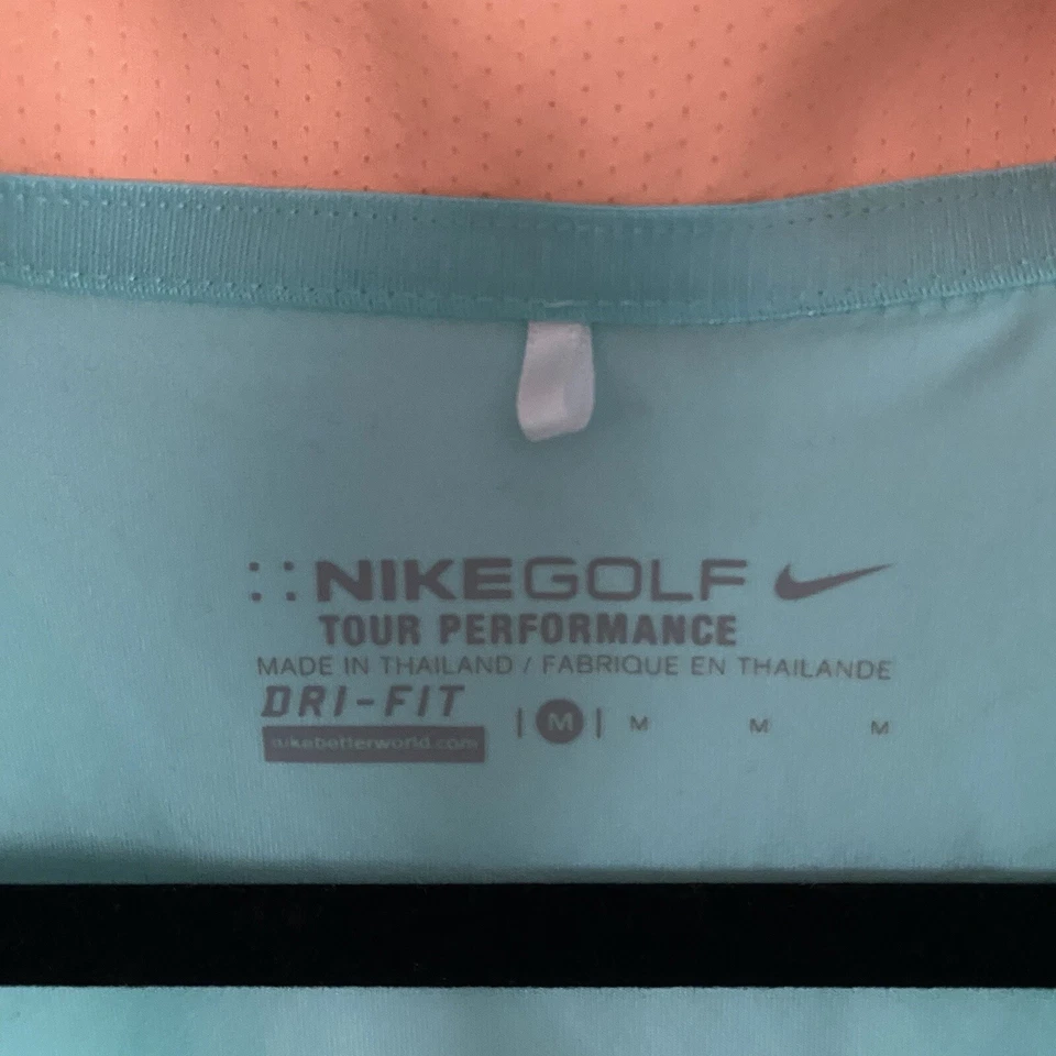 Women’s Nike Golf Miller Light Embroidered Blue And Peach Half-Zip Size M - Image 4 of 4