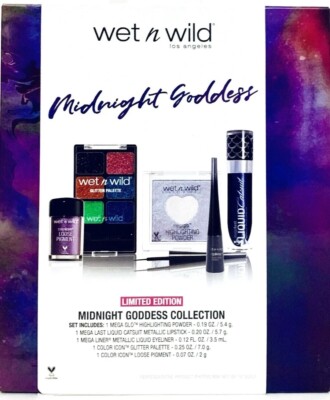 Wet N Wild Limited Edition Midnight Goddess 5 Piece Makeup Collection