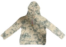 Kids' Hooded Pullover Sweatshirt Ocean Green Tie dye Cat  Jack size XS