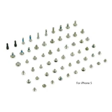 New Complete Replacement Full Screw Set with 2X Bottom Star Screws for iPhone 5