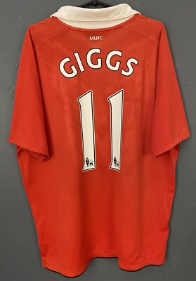 Maillot Manchester United Ryan Giggs #11 - Taille XL Rouge - Nike - Occasion Très Bon état 8.5/10