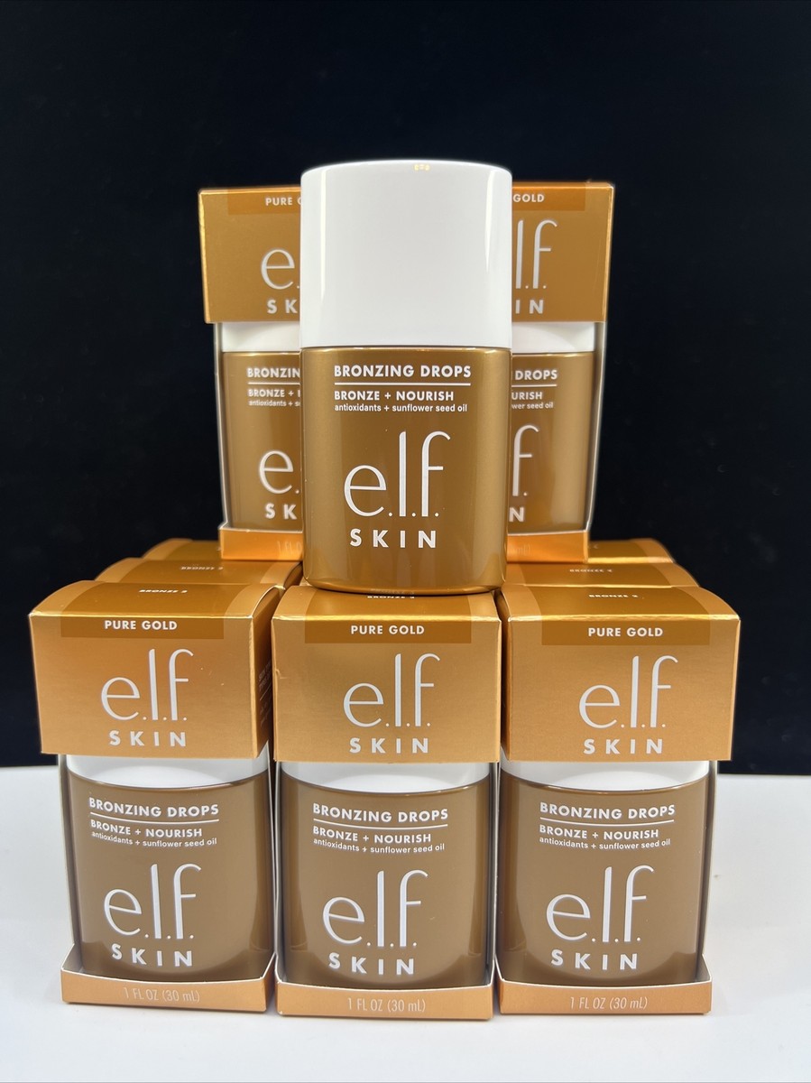 elf Bronzing Drops Pure Gold New Product NIB 1 Full Sz Can Mix