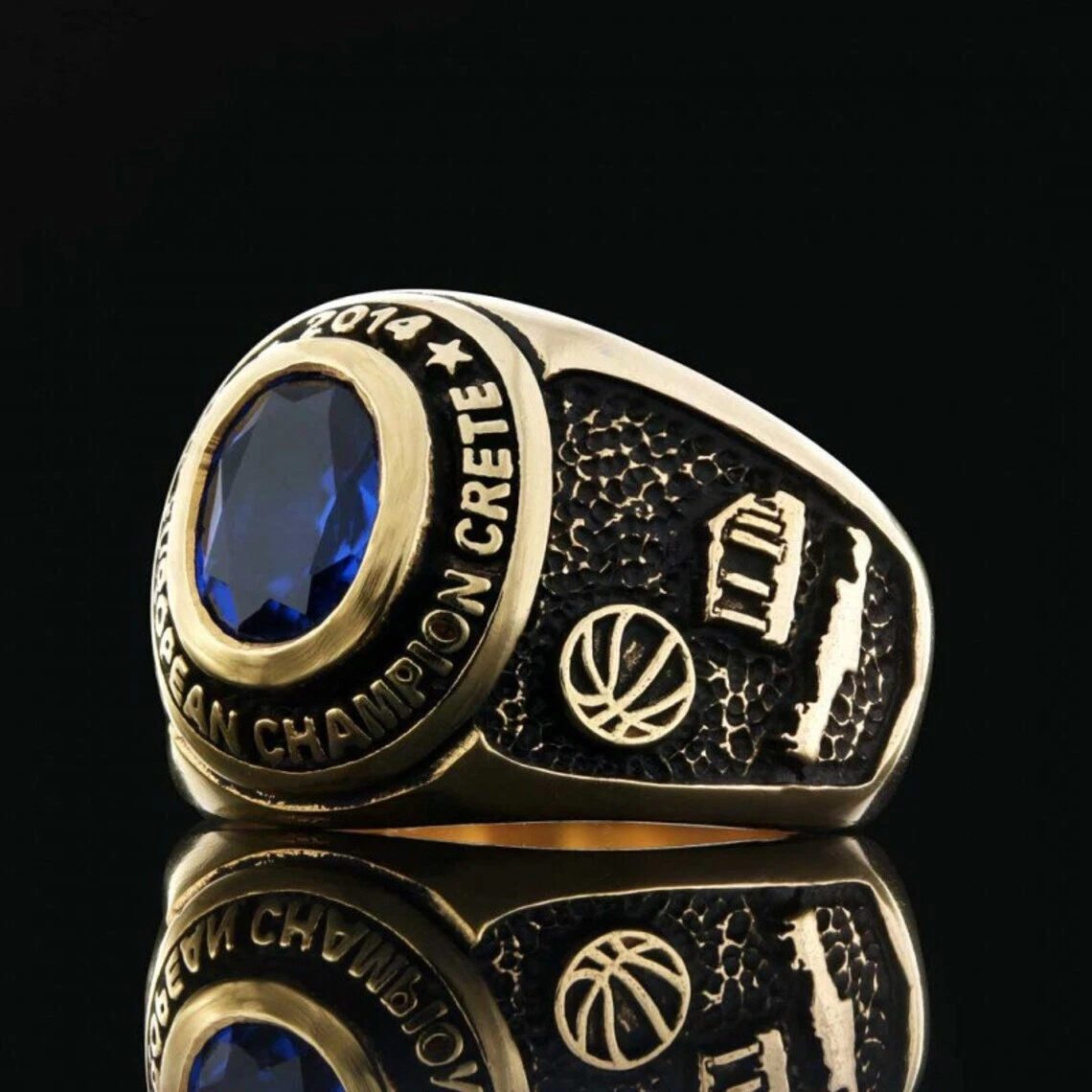 Silver Championship Ring Custom Engraved Rings Custom Signet Ring Engraved