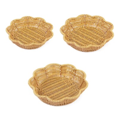 Handmade Realistic Woven Flower Basket For Organizing And Serving In Styles