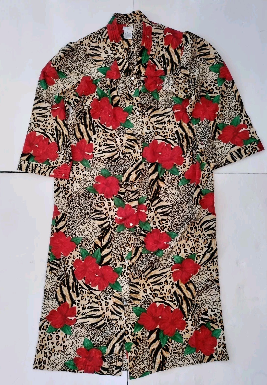 Simply Basic Women's Medium Kaftan Robe Pearl Sna… - image 5