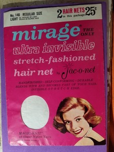 Hair Nets Pkg Of 2 White 358 Vintage Mirage Jac O Net Nylon Cool