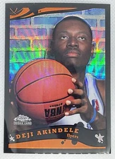 2005 Topps Chrome #252 Deji Akindele Refractors Black /399