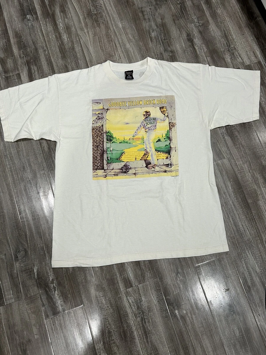 Vintage 1997 Elton John Goodbye Yellow Brick Road Tour T-shirt XL Polygram  Rock