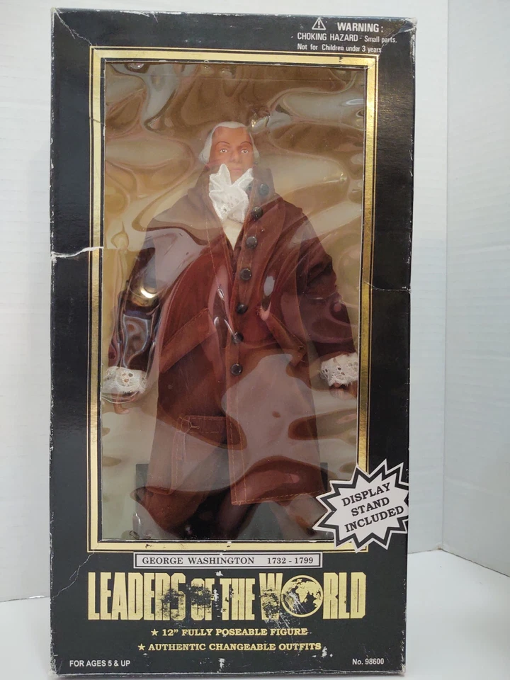 1997 年世界领袖全套全可姿势玩偶 12 英寸展示架 — 第 3/4 张图片