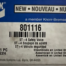 Bendix 801116BXW  Safety Valve St 4