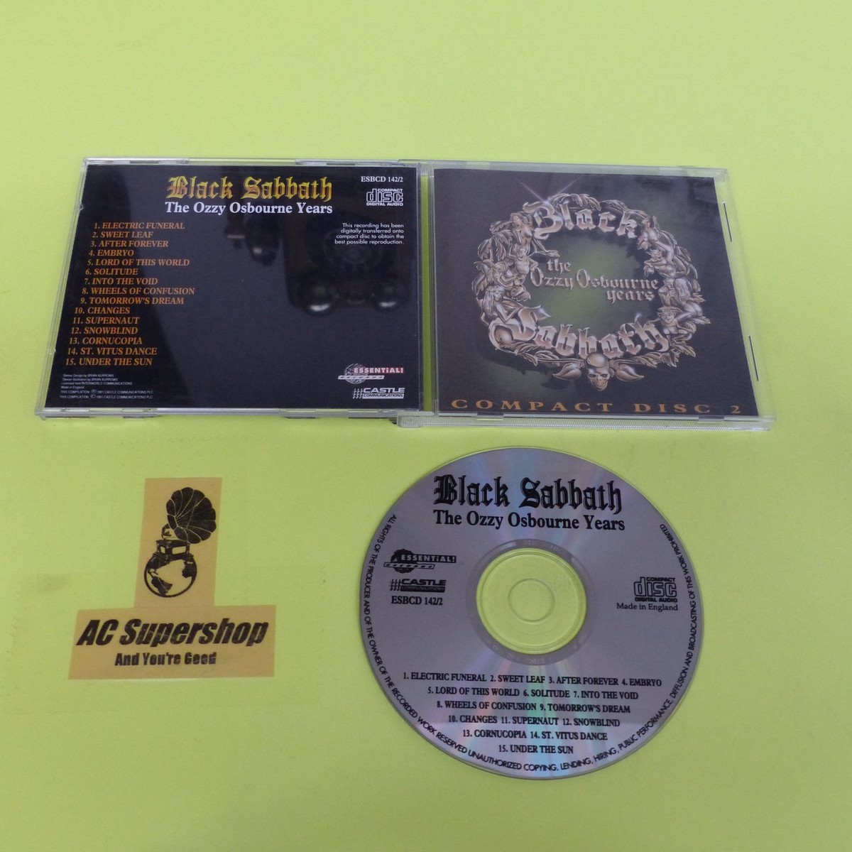 レア Ozzy Osbourne オジー BLACK SABBATH サインCD Ozzy Osbourne Black Sabbath music genuine signature authentic