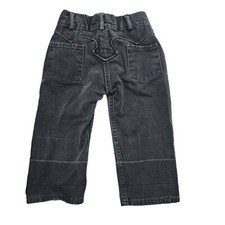 Vintage Baby Toddler 19" Waist Western Rodeo Jeans Black Cowboy Unbranded Costum