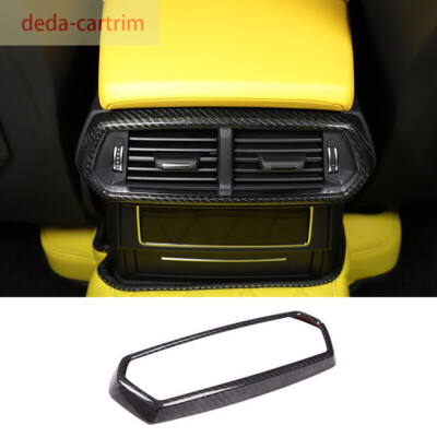 For L@mborghini URUS 2018-2021 Real Carbon Fiber Rear Air Vent Outlet Panel Trim