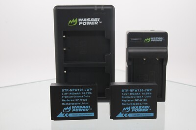 Li-Ion Batteries & Chargers for Fujifilm X Series X-Pro2, X-T2, X-E3 - NP-W126