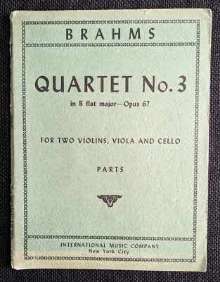 Quartet No 3 In B Flat Major Op 67  For 2 Violins, Viola And Cello  Ravel  (IMC)