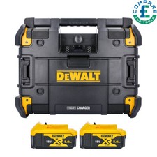 Dewalt DWST1-81079 18V Bluetooth DAB TSTAK Jobsite Radio + 2 x 5.0Ah Batteries