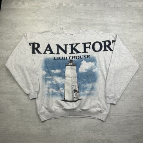 Vintage Frankfort Lighthouse Sweatshirt Adult XL … - image 1