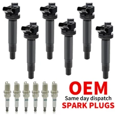 ☑️6X Ignition Coil + 6X Spark Plug for 1999-2003 Lexus ES300 RX300 V6 3.0L UF267