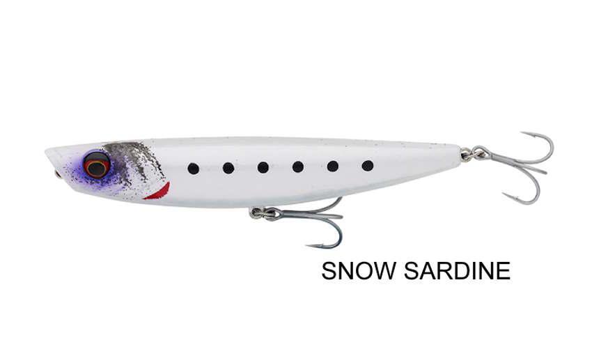 SAVAGE GEAR POP WALKER 11,5  SNOW SARDINE ARTIFICIALE SPINNING POPPER WTD LURE