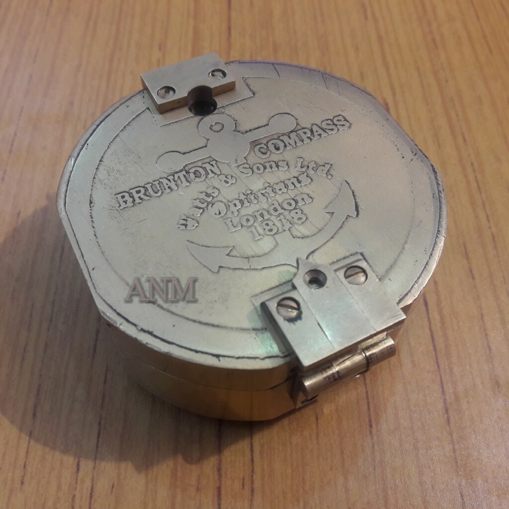 Antique Brass Brunton Compass Nautical Vintage Gift eBay