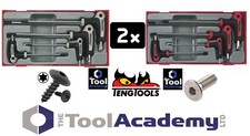 Teng Tools SPECIAL 14Pce T-Handle Power Hex Allen Keys AND Torx Star Key ToolKit
