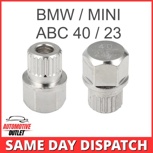 MASTER LOCKING WHEEL NUT SECURITY KEY ABC 40 / 23 SPLINE BOLT  RIBS FOR BMW MINI