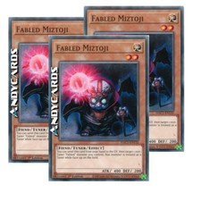 3x FABLED MIZTOJI • (Il Favoloso Miztoji) • Comune • HAC1 EN132 • 1Ed • YUGIOH!