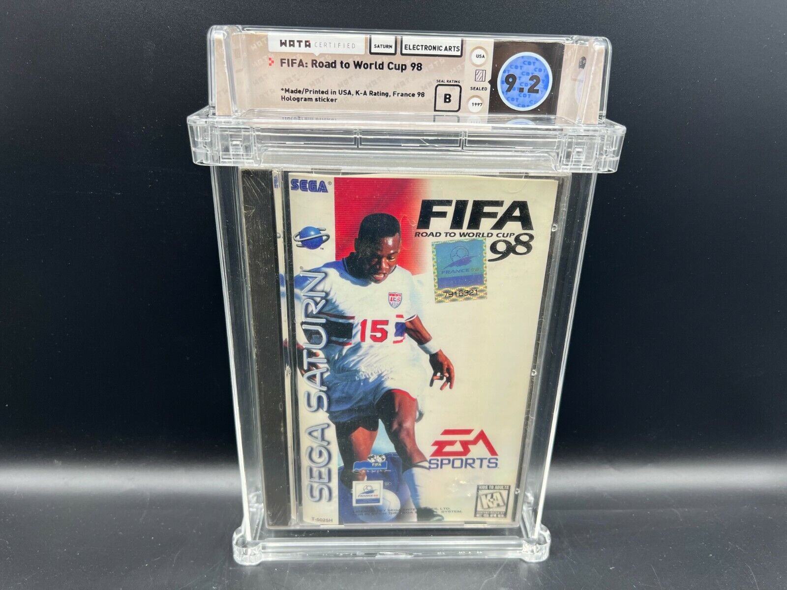 FIFA: Road to World Cup 98 Sega Saturn Lassiter WATA 9.2 B FACTORY SEALED VGA