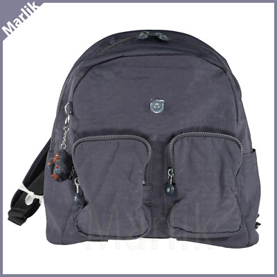 Kipling Fiona Unisex Medium size Nylon Backpack, Night Grey  display picture 2
